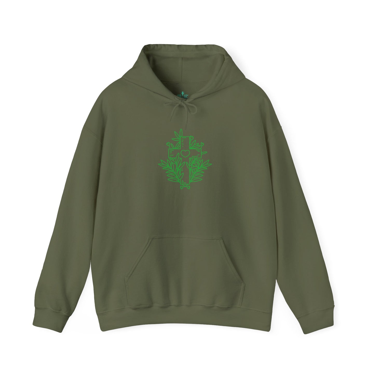 Green Cross Hoodie-Unisex