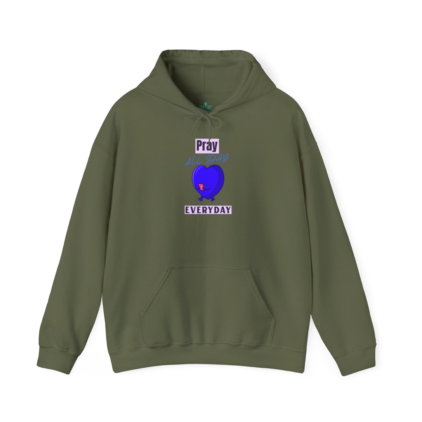 Pray Praise Believe Trust Hoodie-Blue