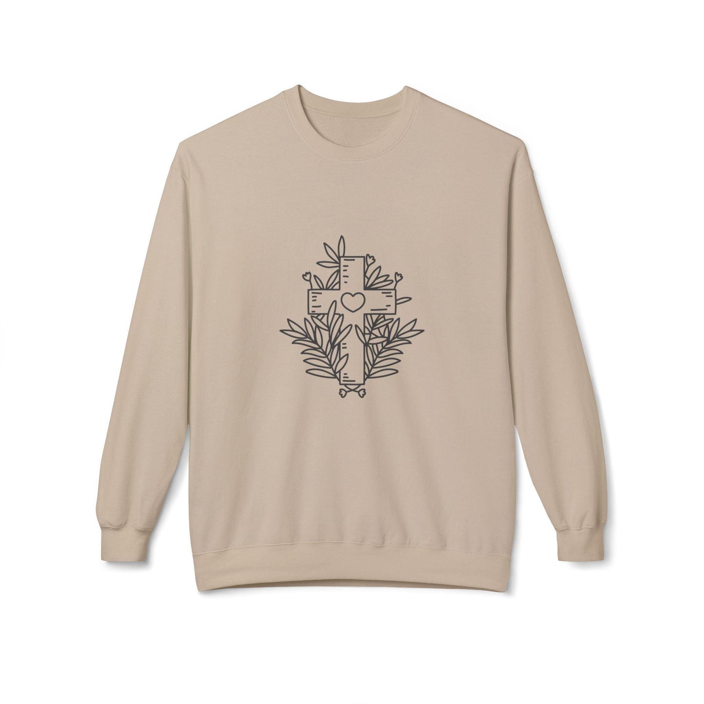 Black Cross Sweatshirt-Unisex - Perissos
