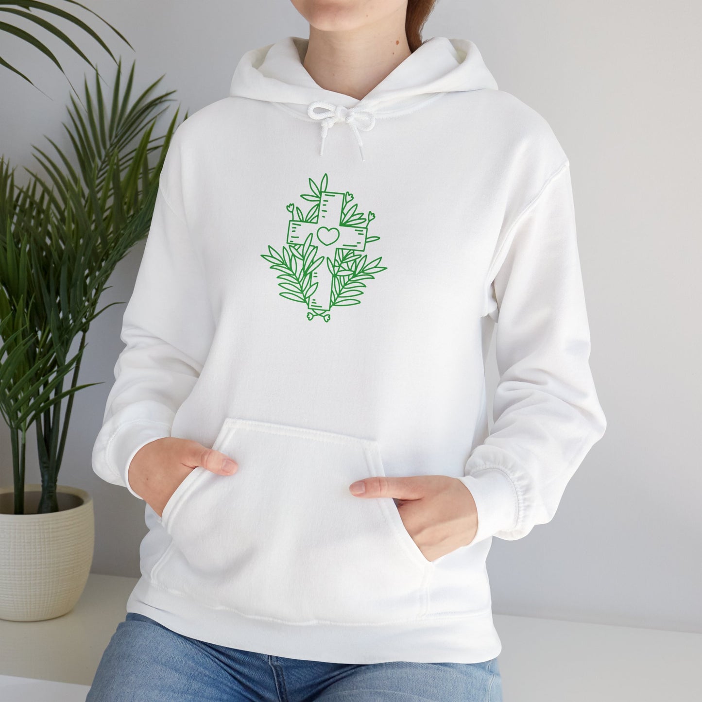 Green Cross Hoodie-Unisex