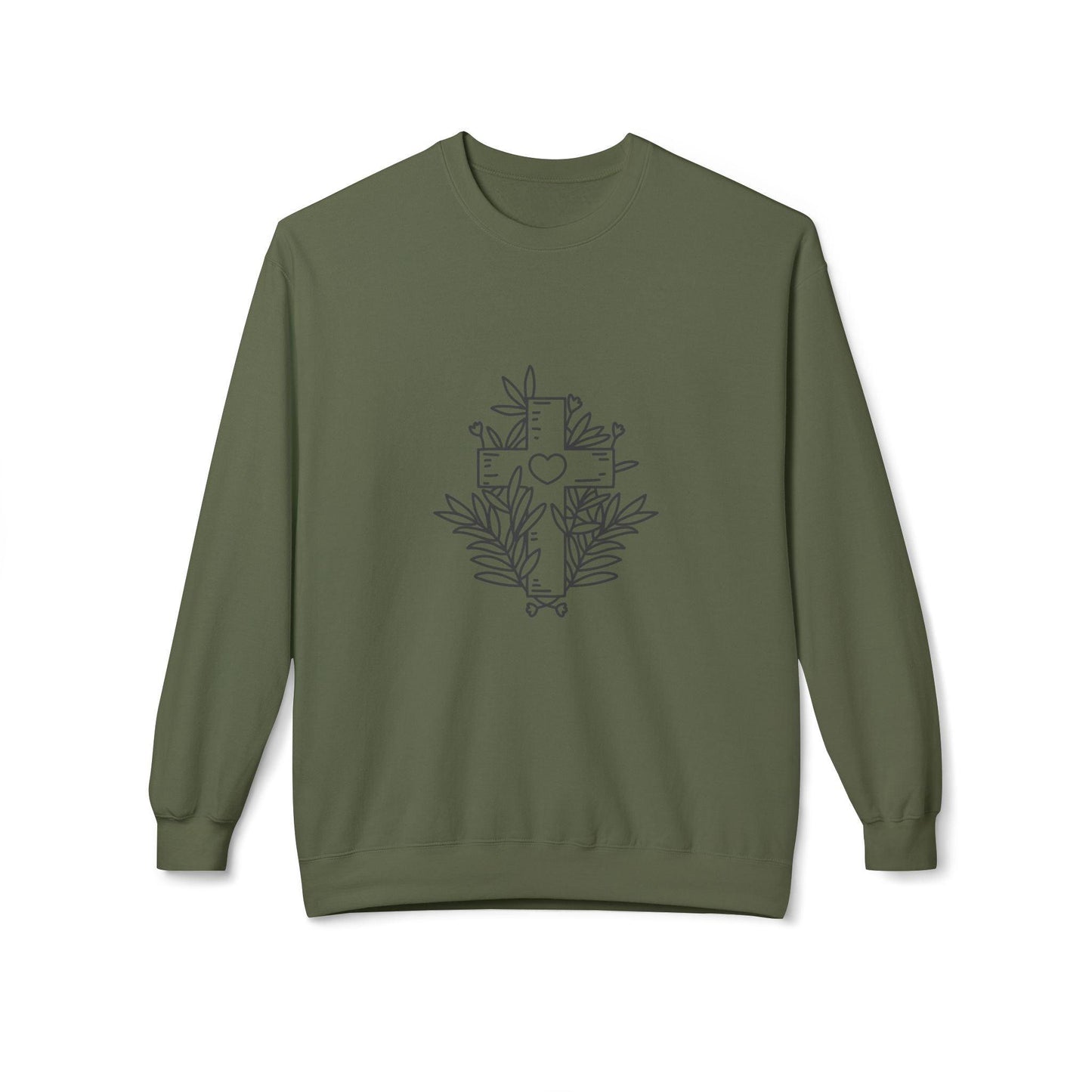 Black Cross Sweatshirt-Unisex - Perissos