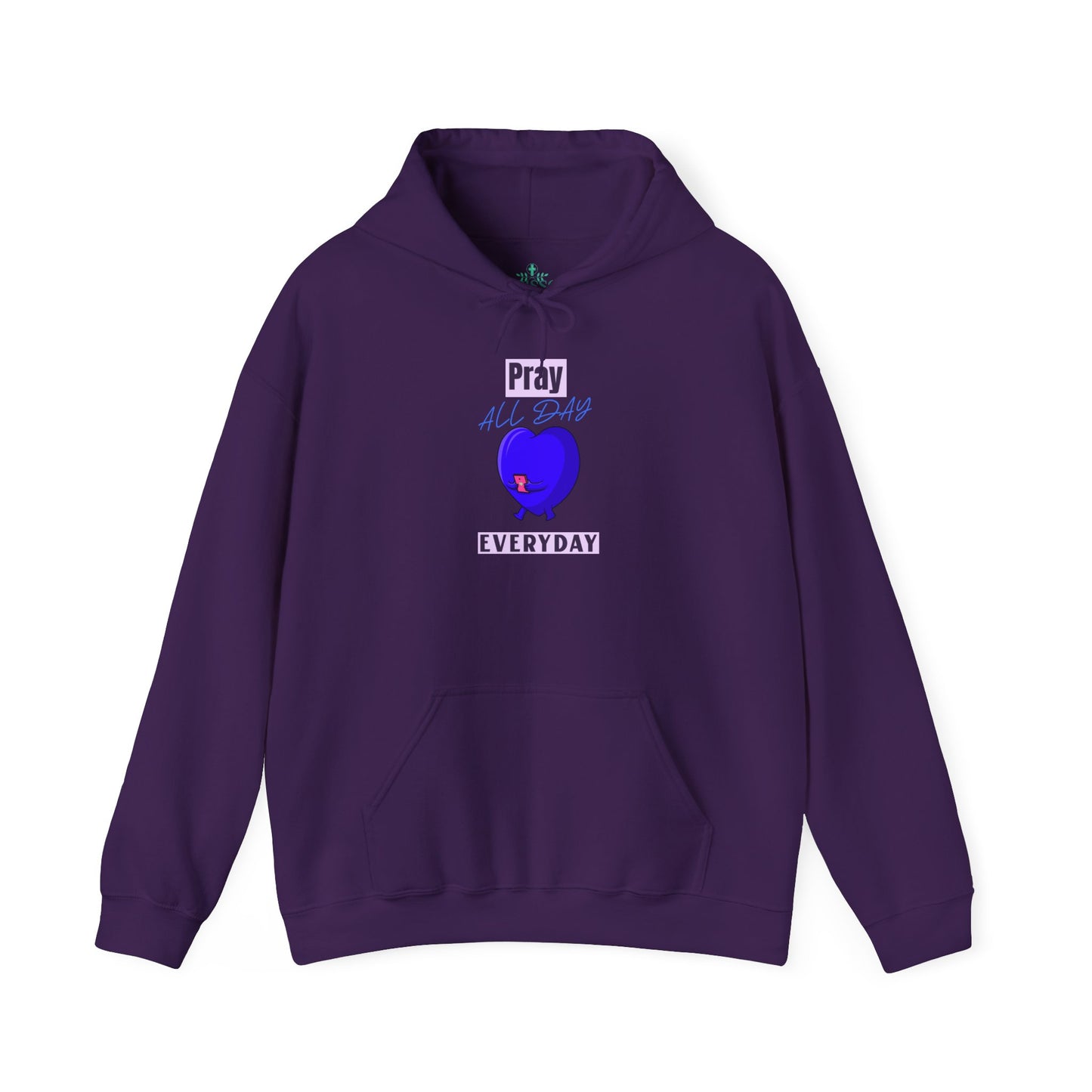 Pray Praise Believe Trust Hoodie-Blue