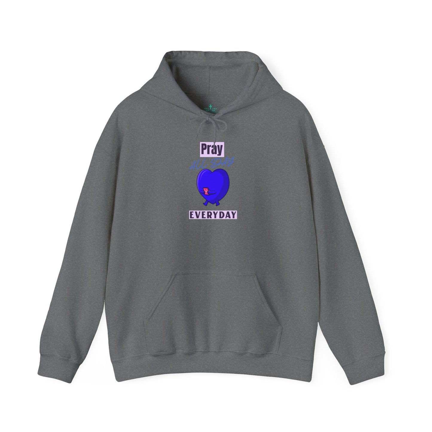 Pray Praise Believe Trust Hoodie-Blue
