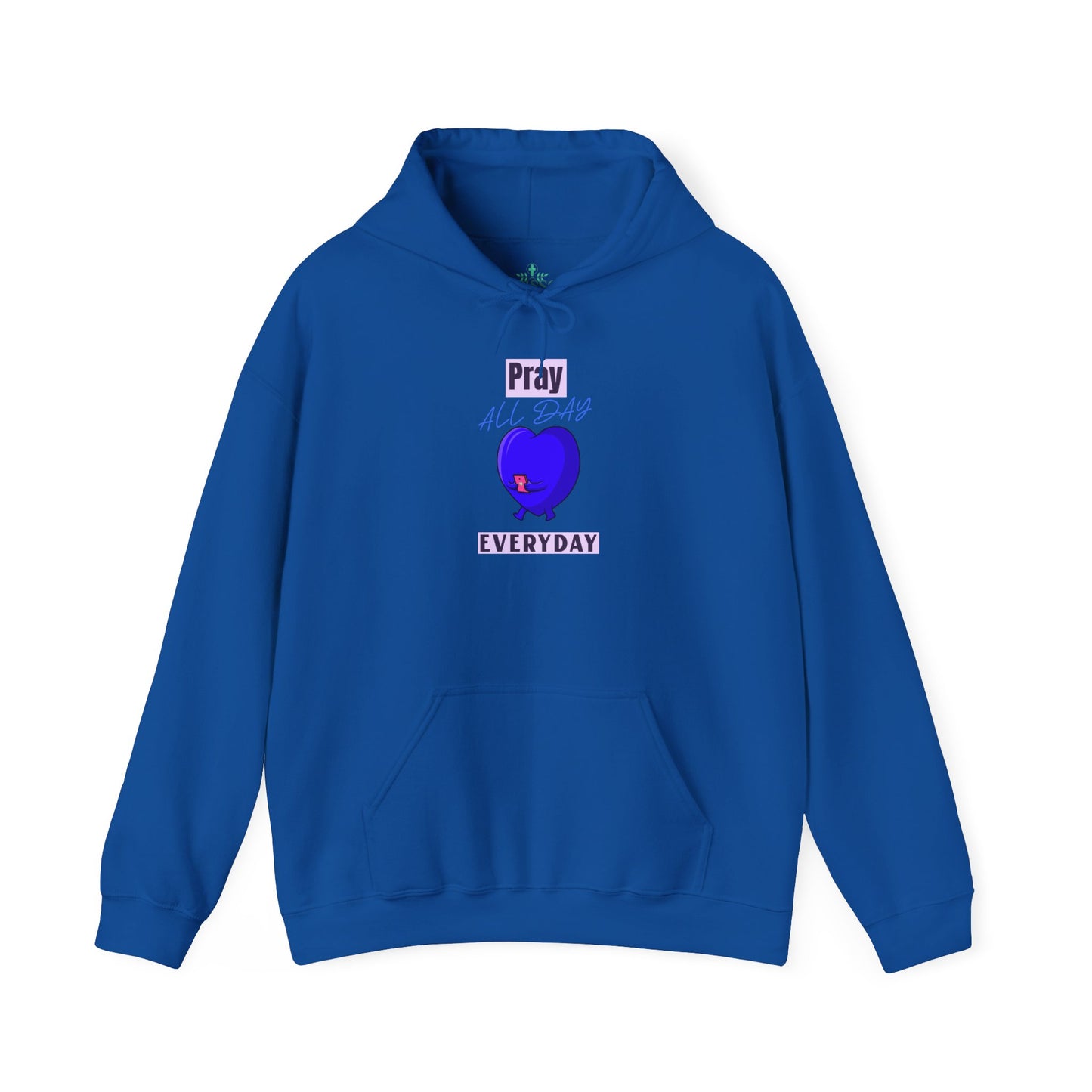 Pray Praise Believe Trust Hoodie-Blue