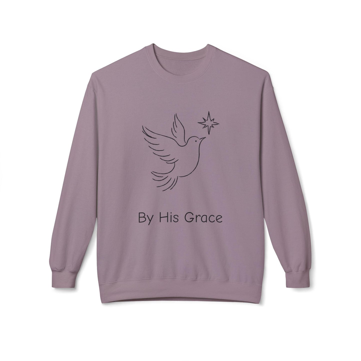 By His Grace and Dove Sweatshirt-Unisex - Perissos