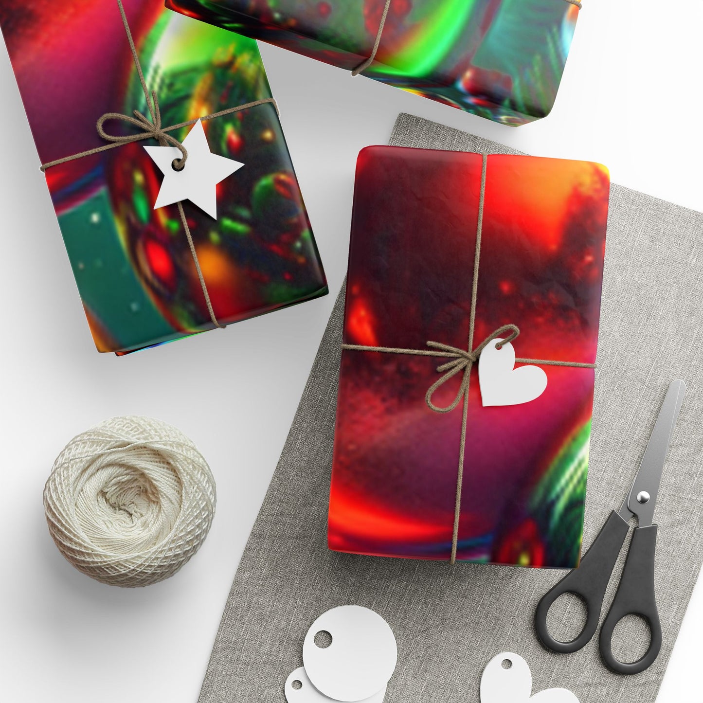 Christmas Bubbles Design Wrapping Papers