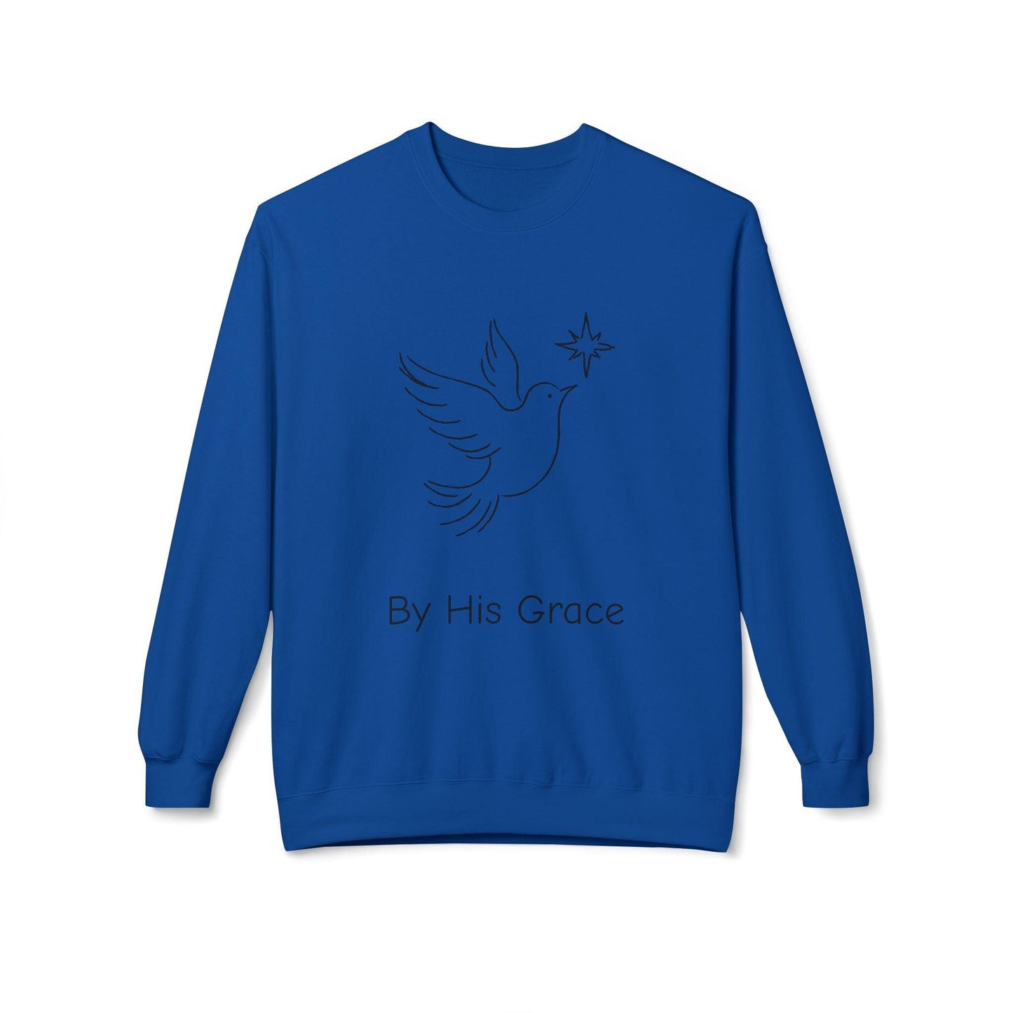 By His Grace and Dove Sweatshirt-Unisex - Perissos