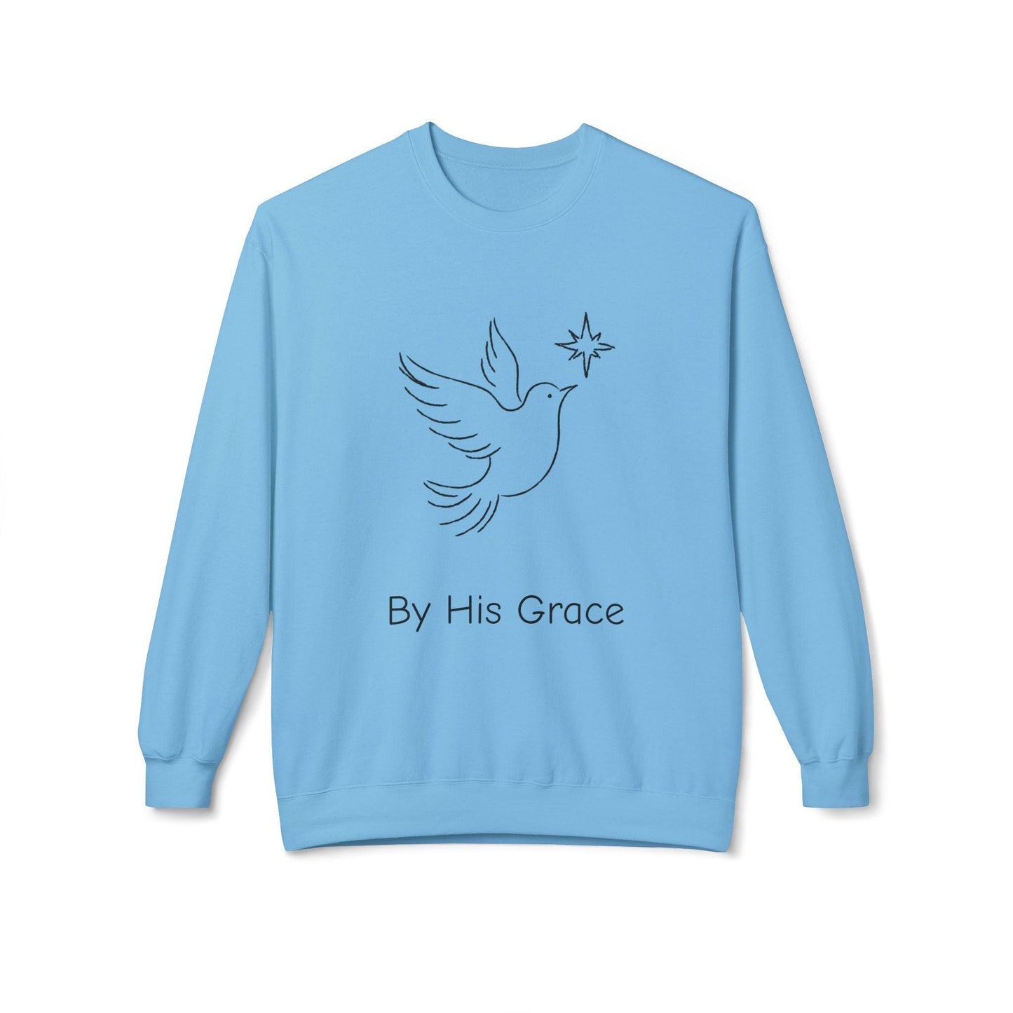 By His Grace and Dove Sweatshirt-Unisex - Perissos