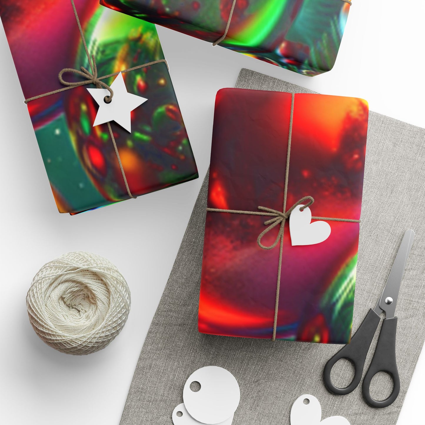 Christmas Bubbles Design Wrapping Papers