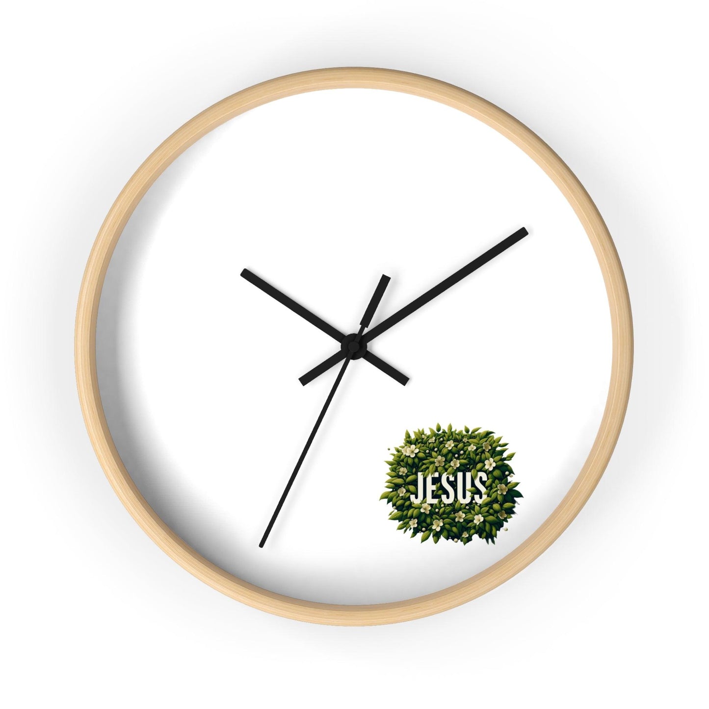 Jesus Floral Wall Clock - Perissos