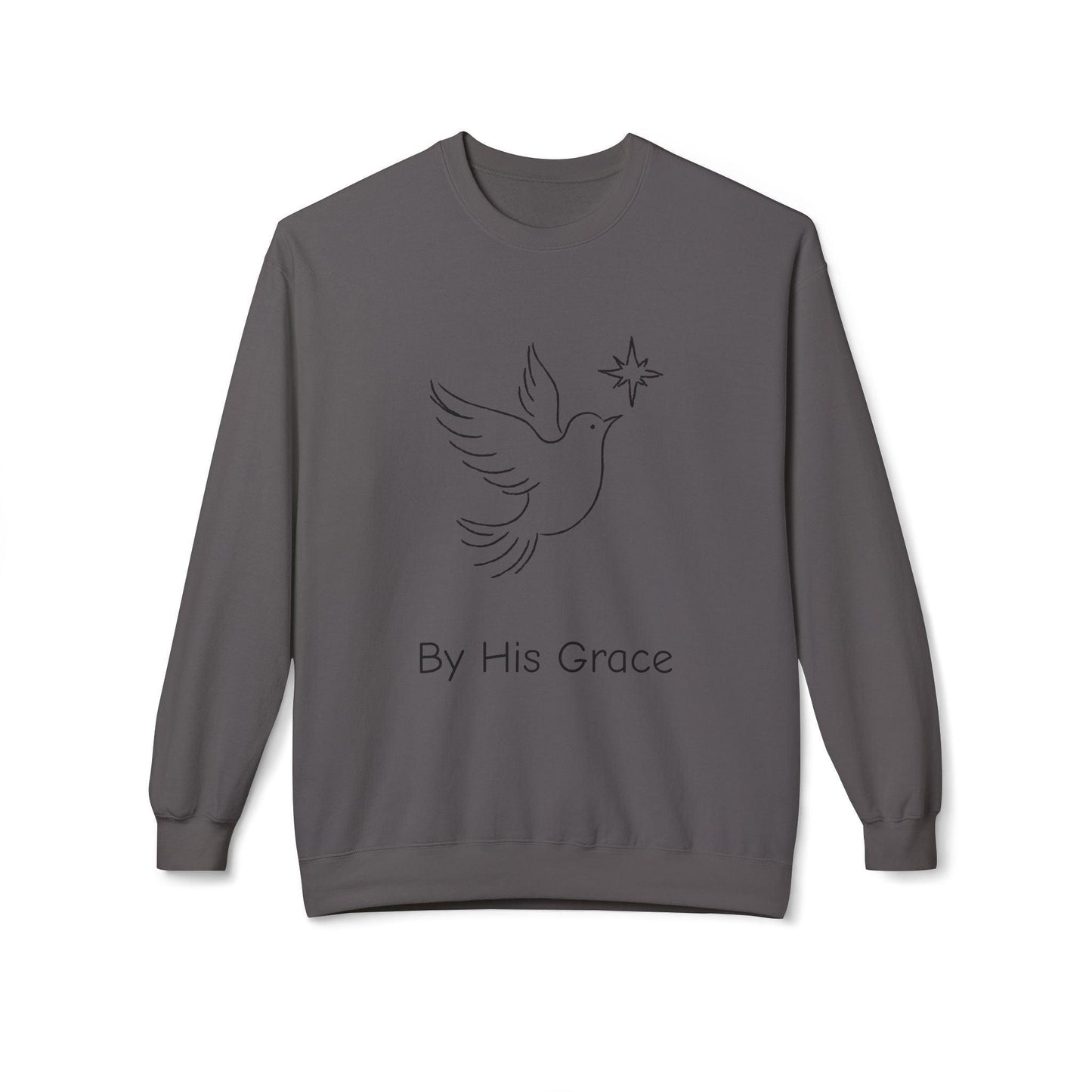 By His Grace and Dove Sweatshirt-Unisex - Perissos