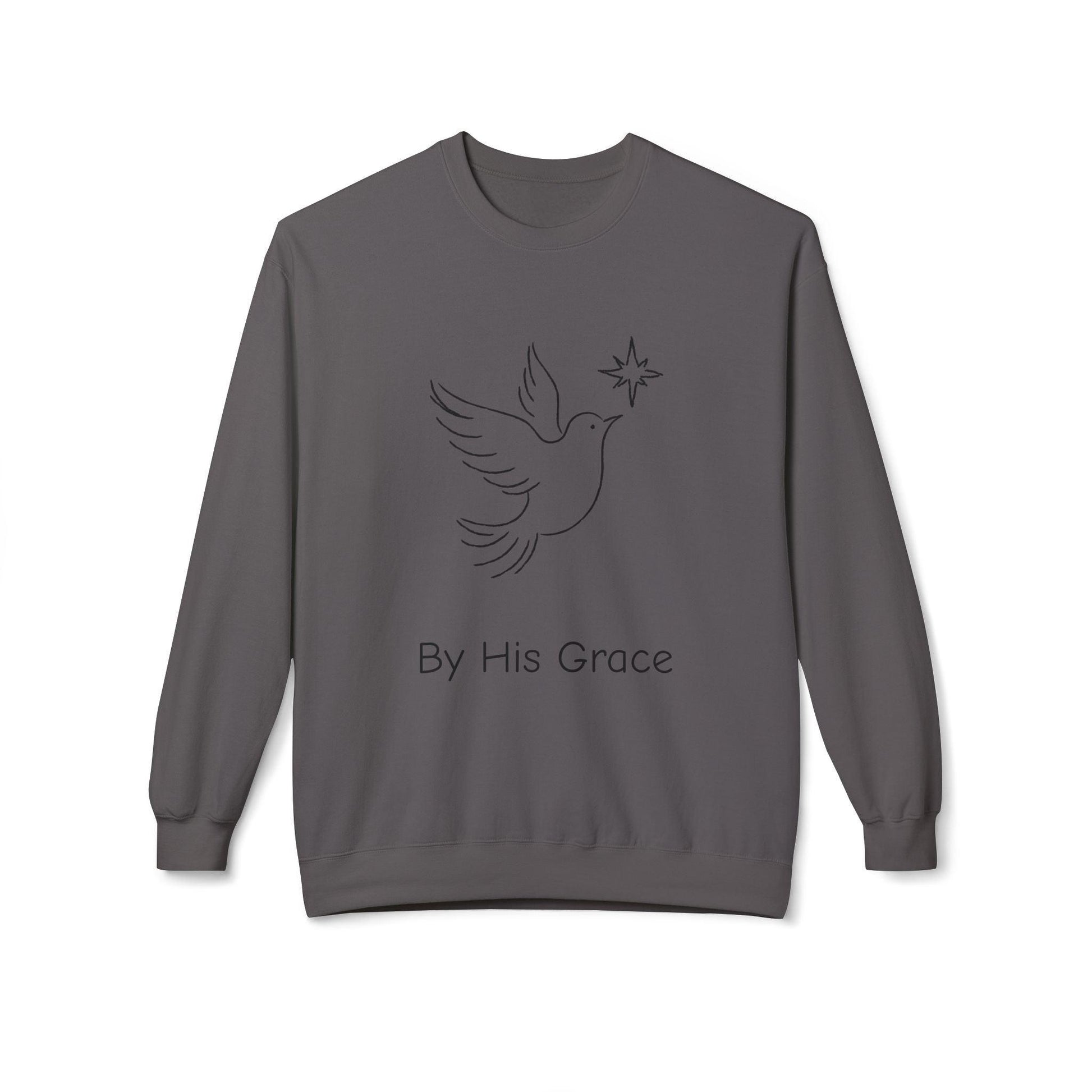 By His Grace and Dove Sweatshirt-Unisex - Perissos
