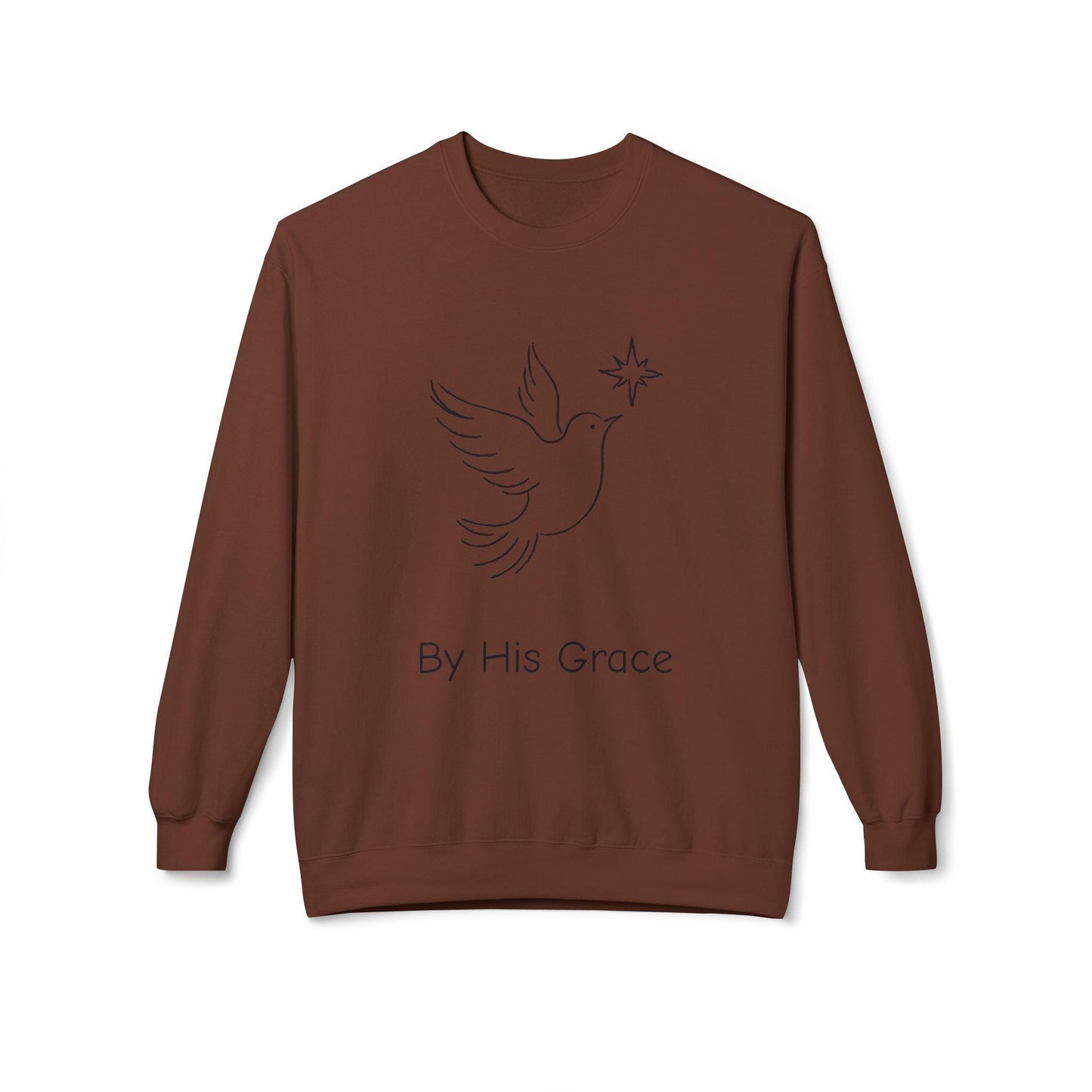 By His Grace and Dove Sweatshirt-Unisex - Perissos