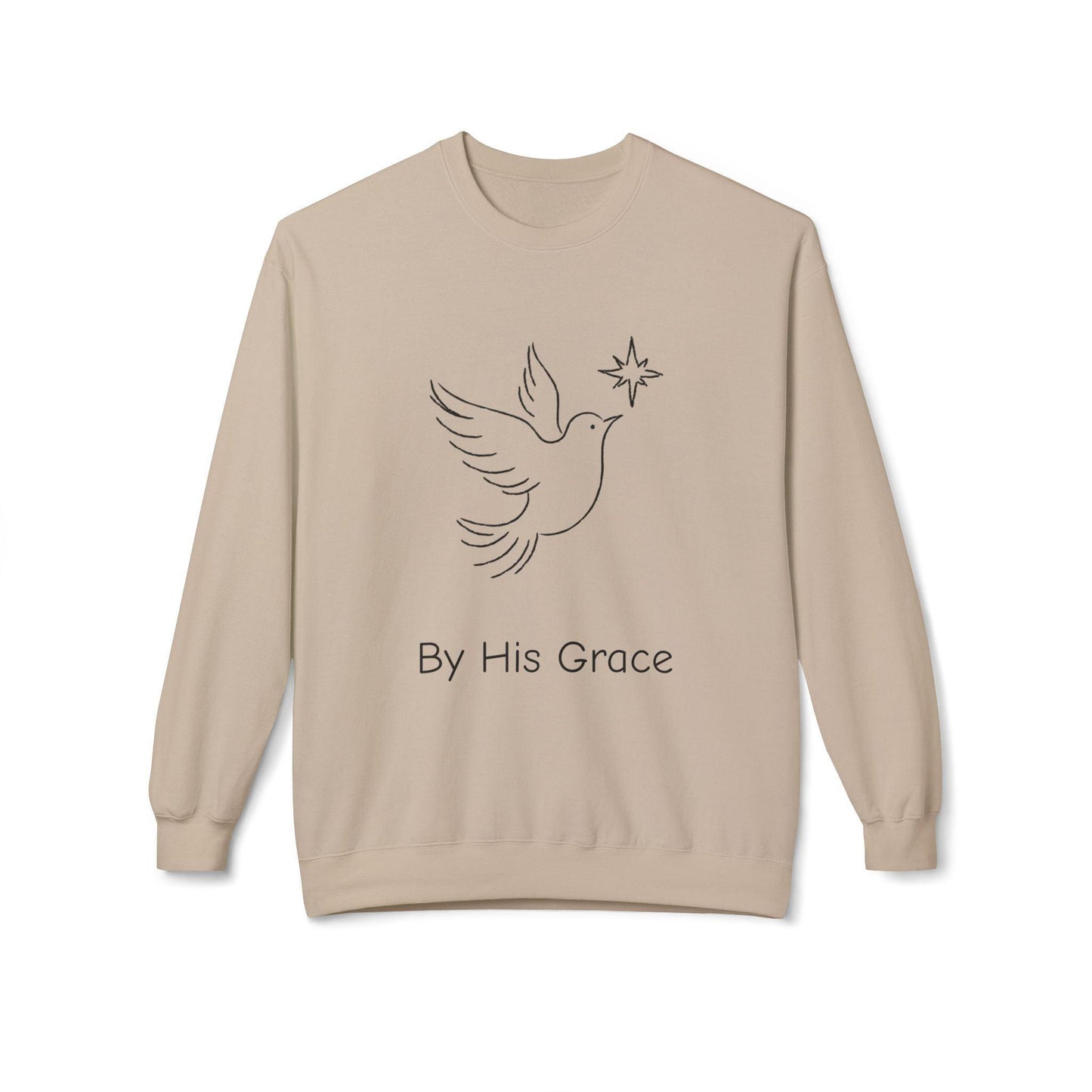 By His Grace and Dove Sweatshirt-Unisex - Perissos