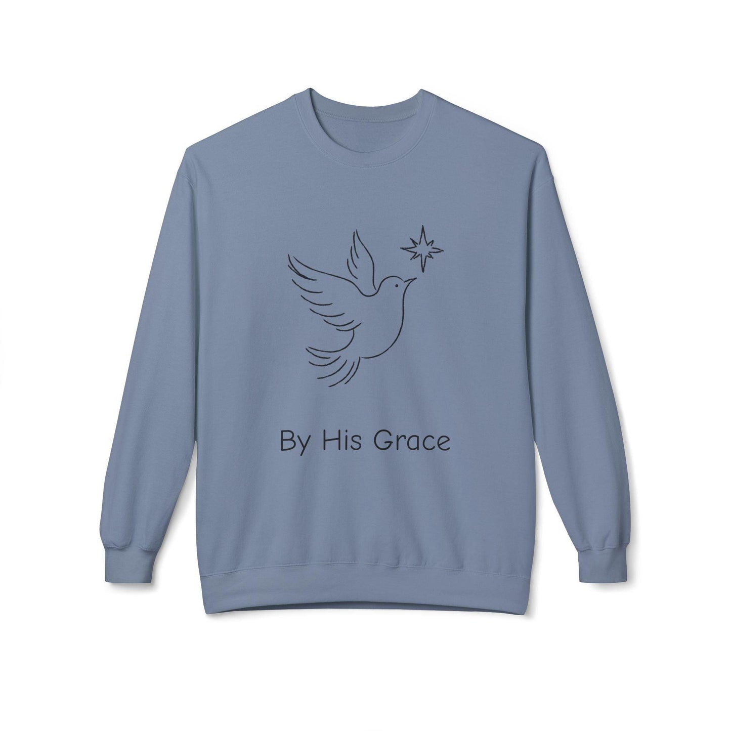 By His Grace and Dove Sweatshirt-Unisex - Perissos