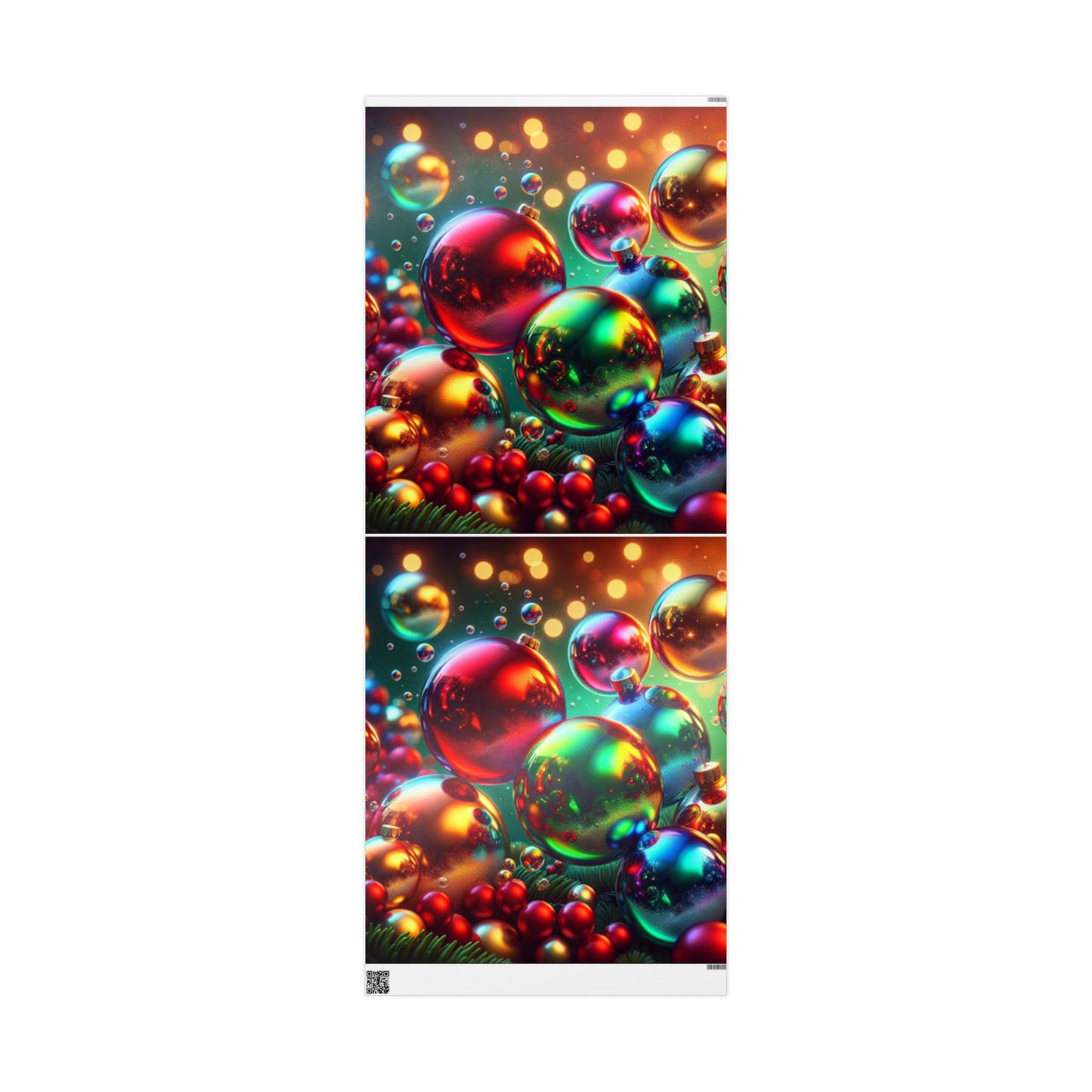 Christmas Bubbles Design Wrapping Papers