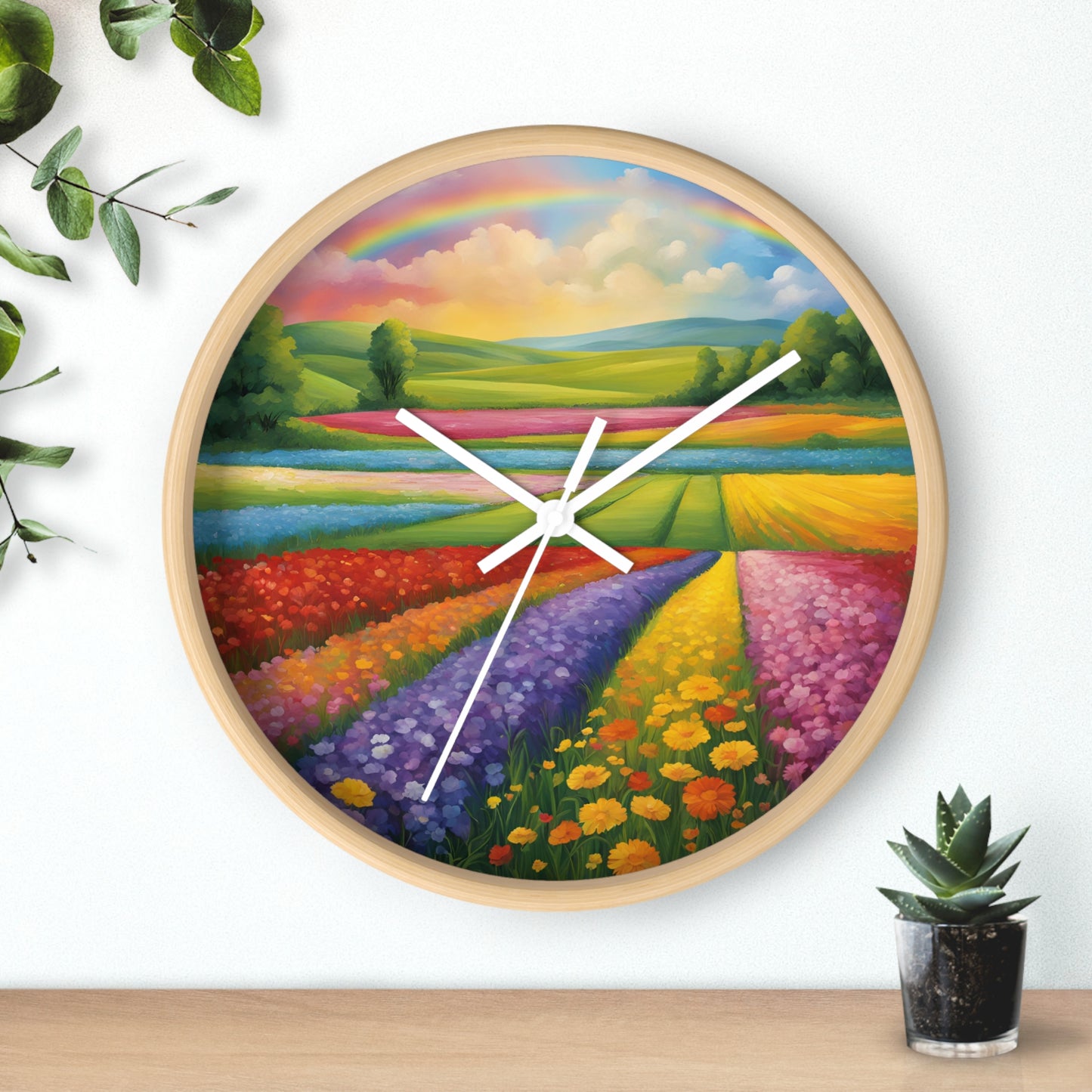 Rainbow Wall Clock