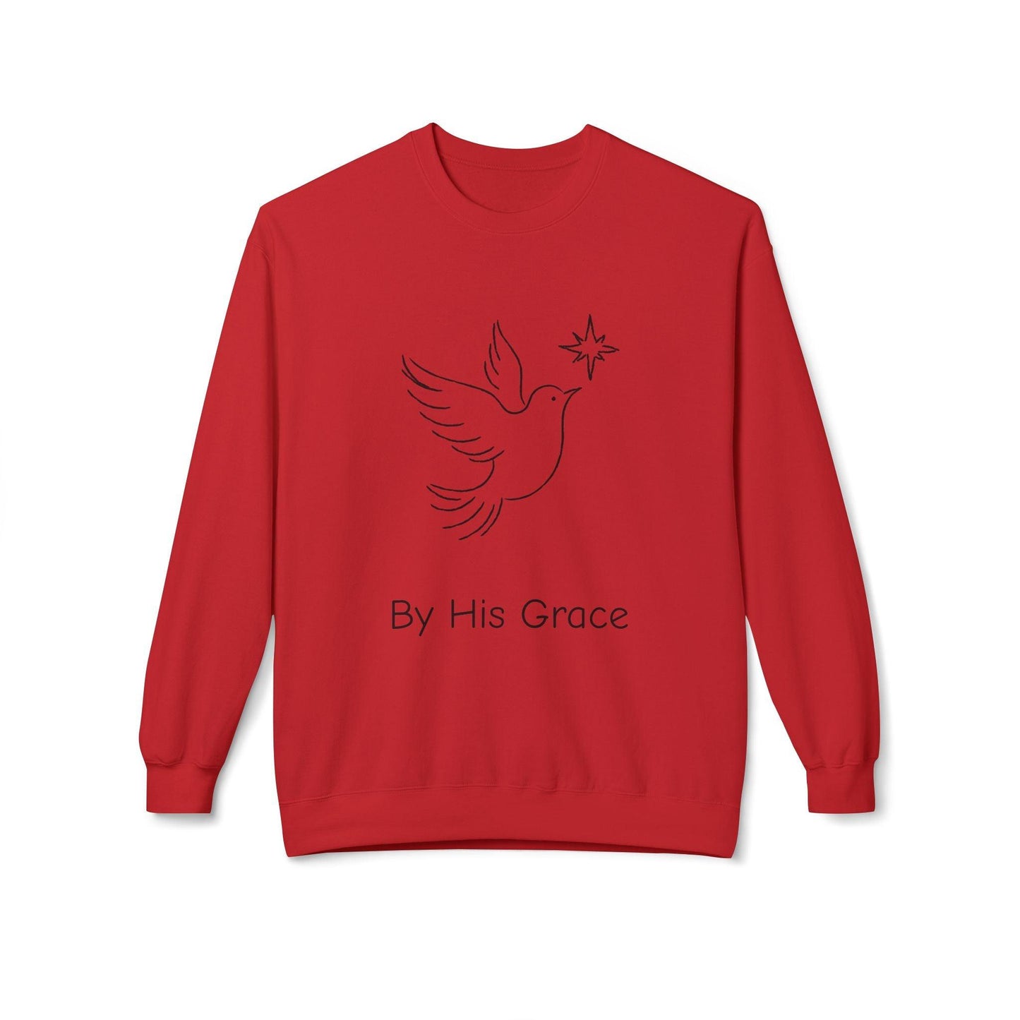 By His Grace and Dove Sweatshirt-Unisex - Perissos