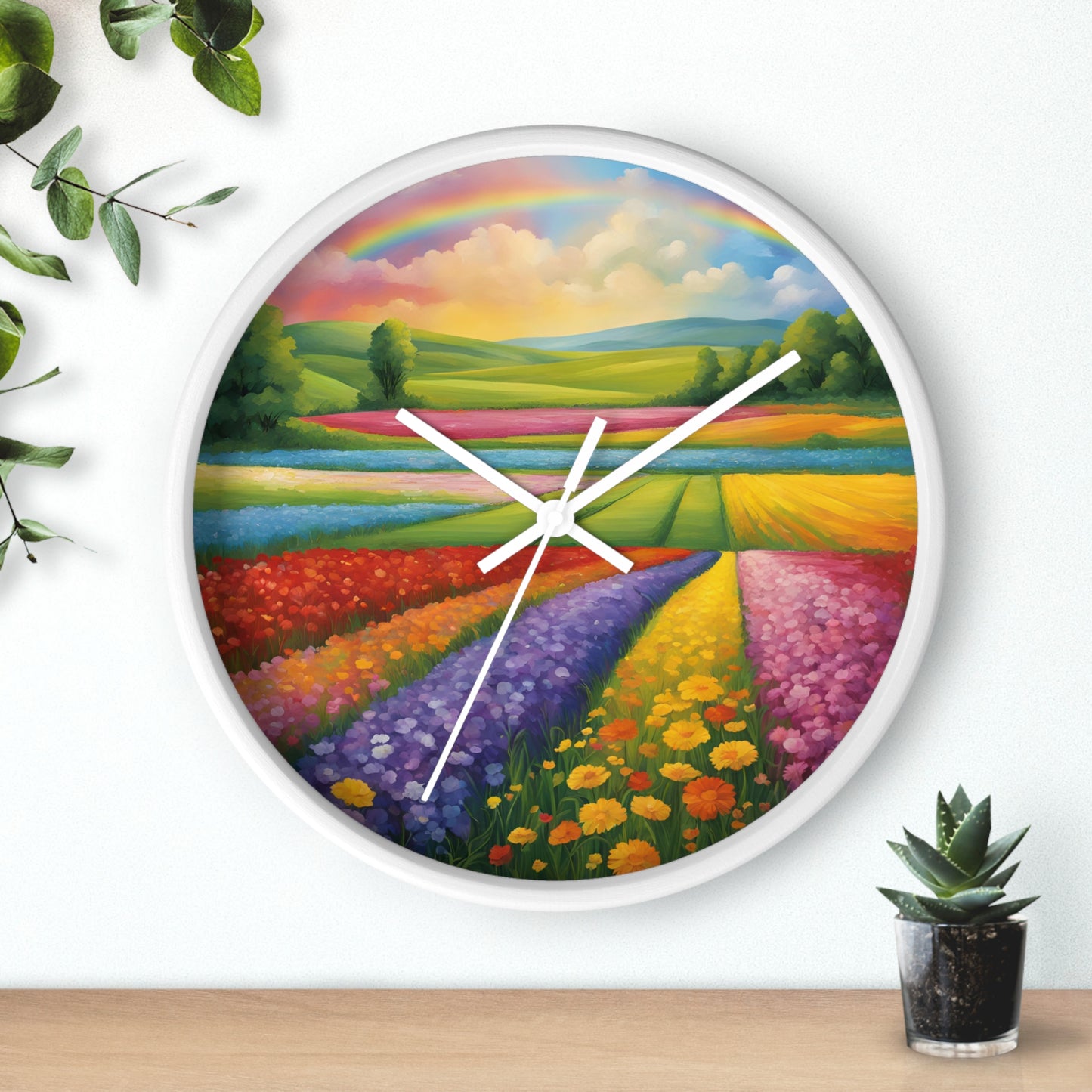 Rainbow Wall Clock