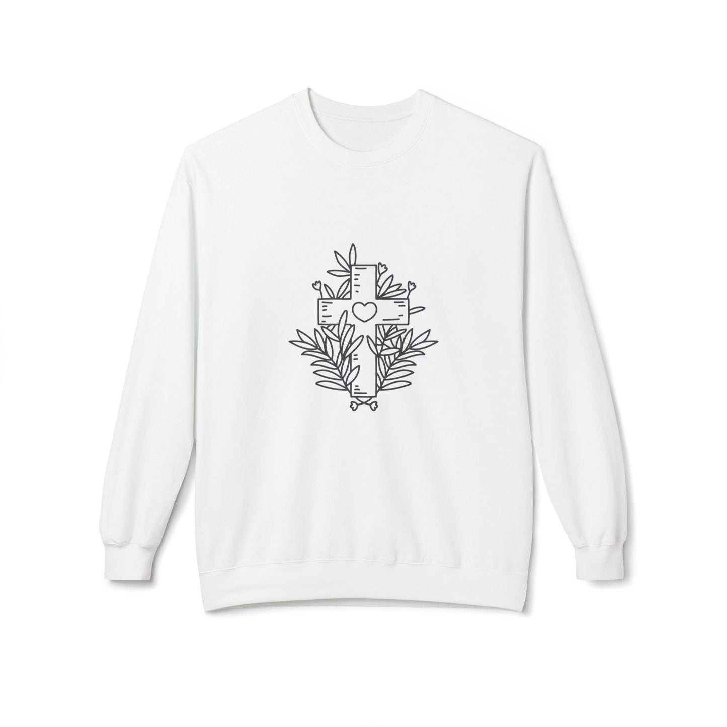 Black Cross Sweatshirt-Unisex - Perissos