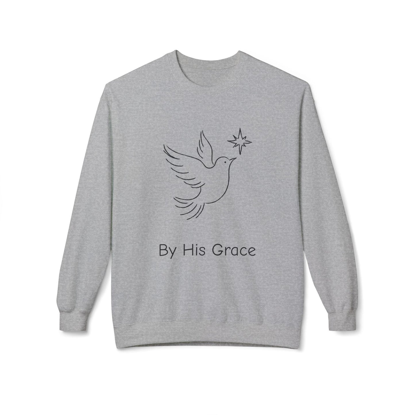 By His Grace and Dove Sweatshirt-Unisex - Perissos