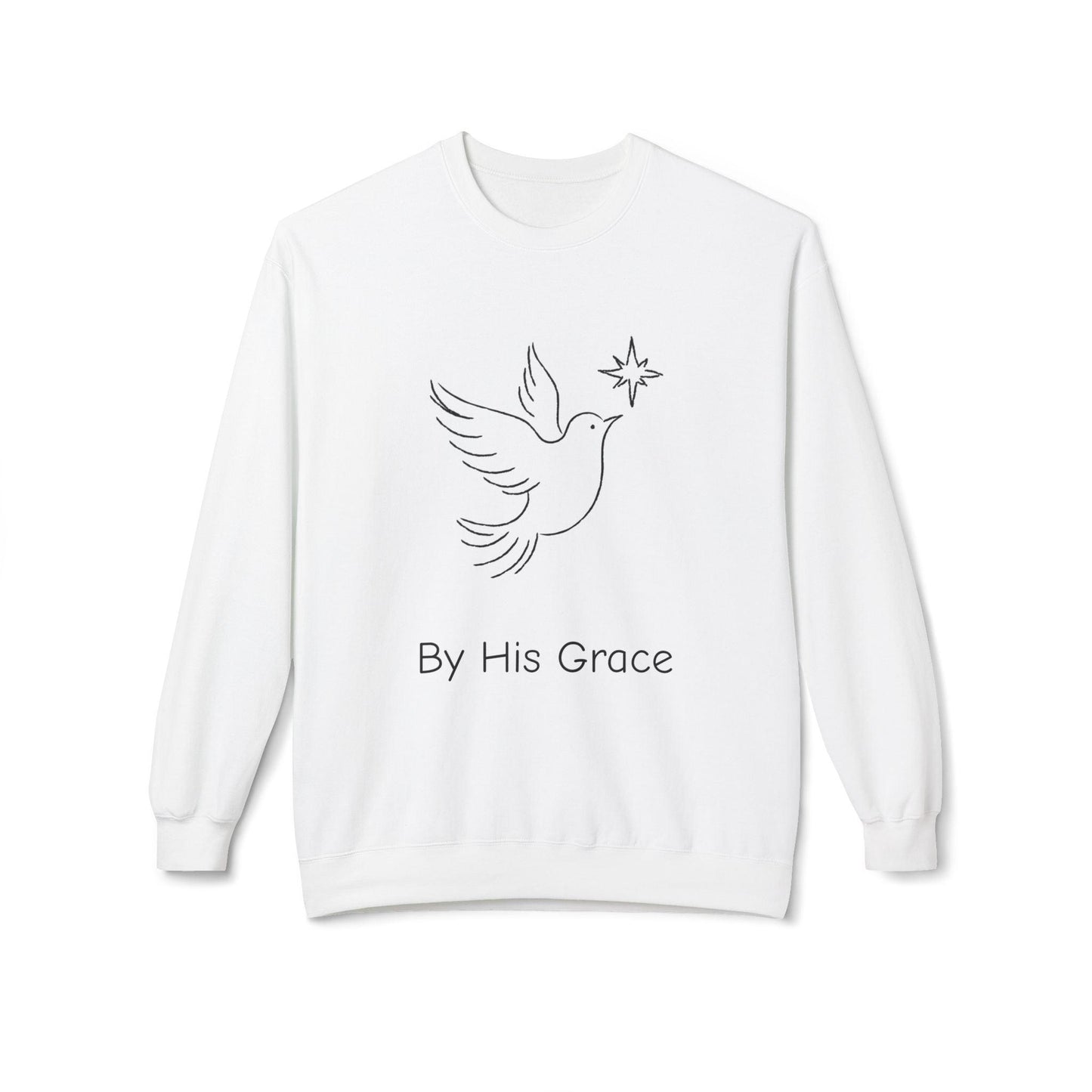 By His Grace and Dove Sweatshirt-Unisex - Perissos