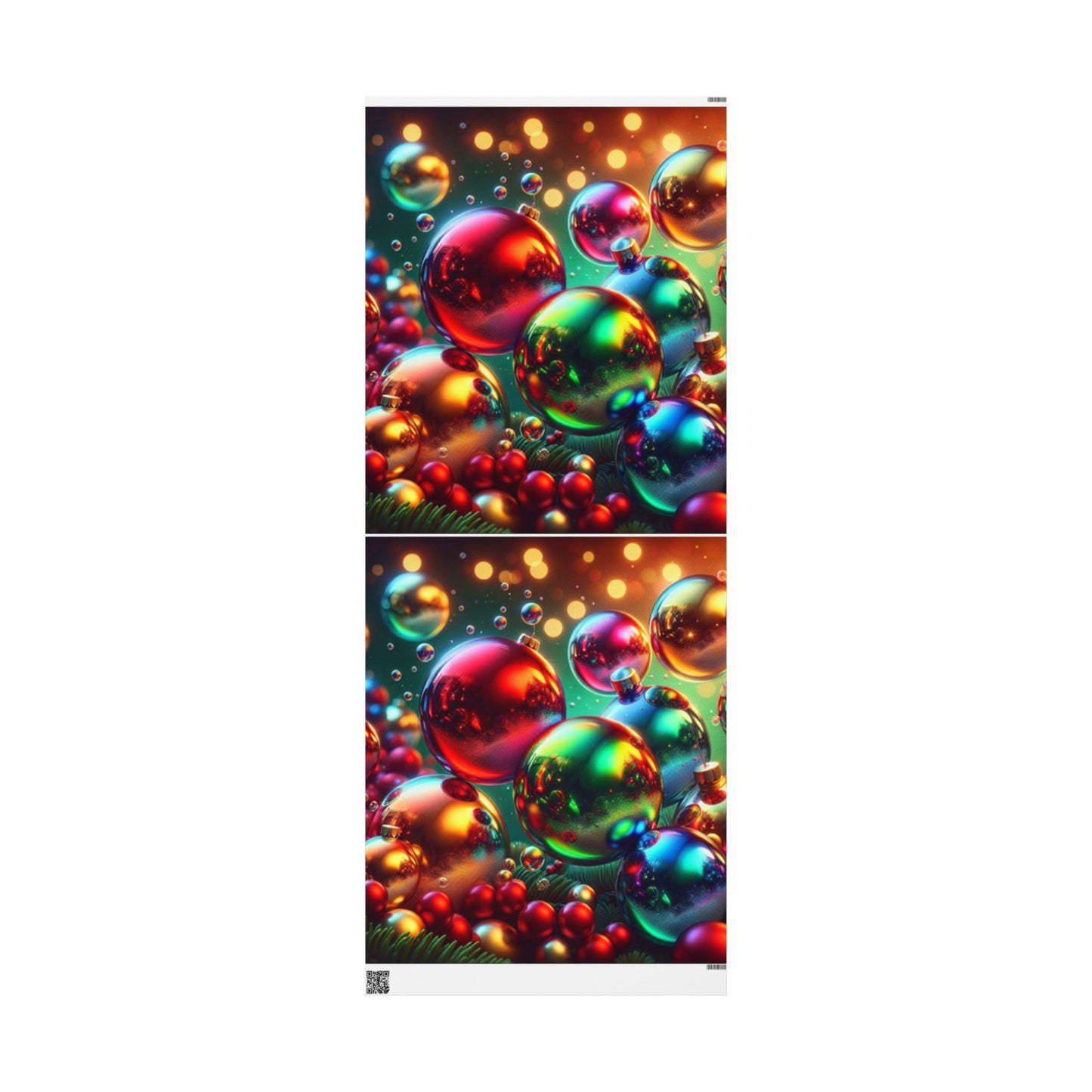 Christmas Bubbles Design Wrapping Papers