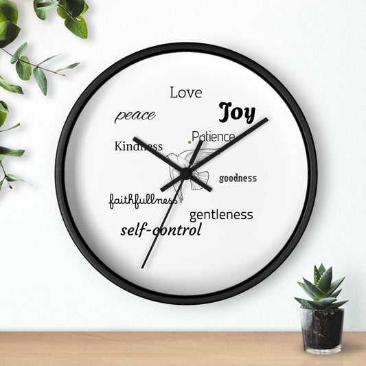 Fruit of the Spirit Wall Clock - Perissos