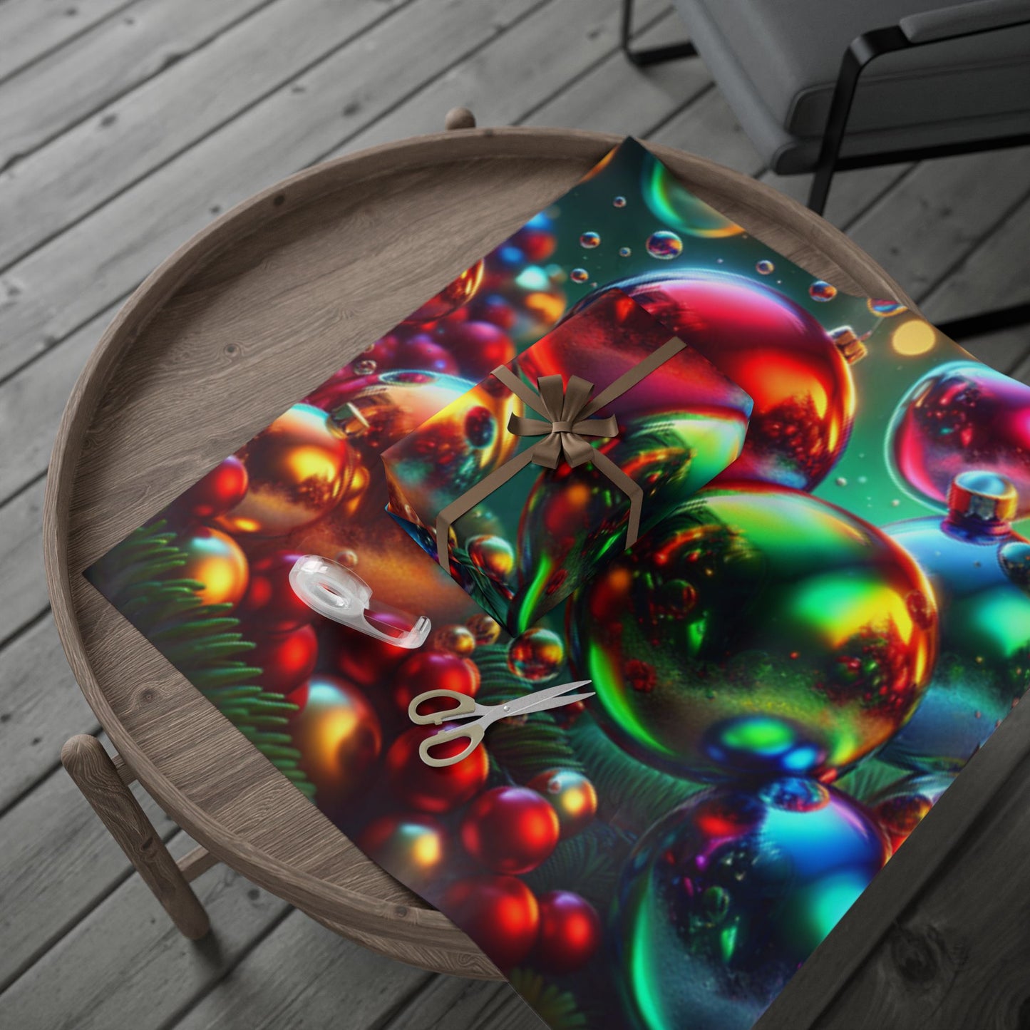 Christmas Bubbles Design Wrapping Papers