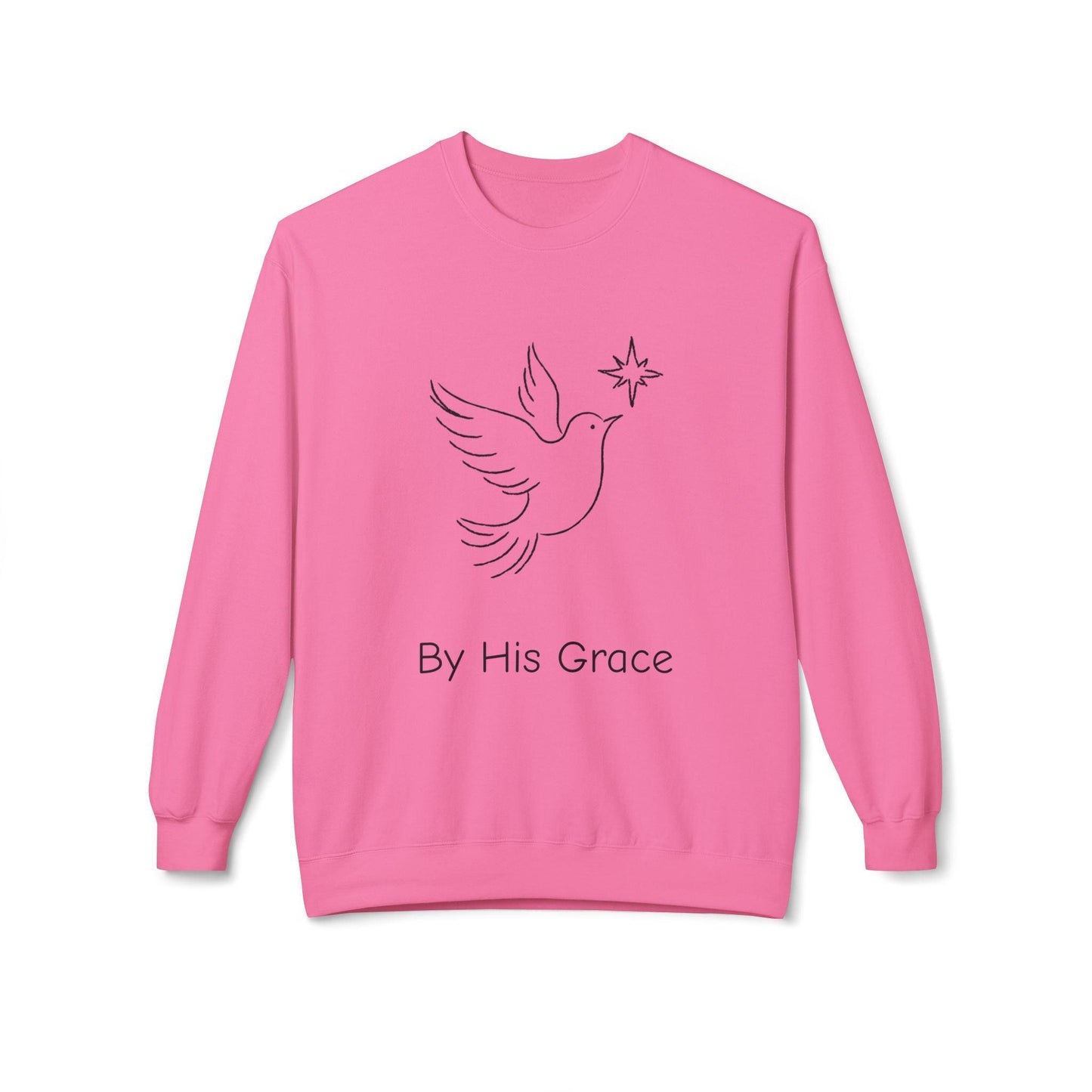 By His Grace and Dove Sweatshirt-Unisex - Perissos